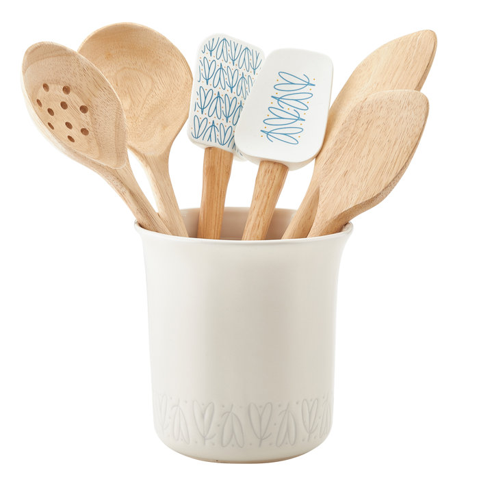Ayesha Curry Ayesha Collection Kitchen Cooking Utensil Set With Ceramic